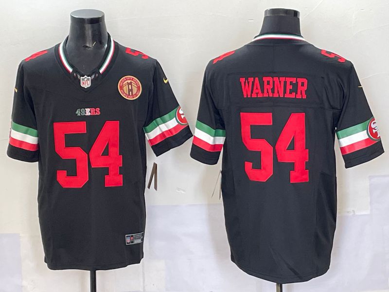 Men 2025 San Francisco 49ers #54 Warner Black Mexico Nike Limited NFL Jersey 003->san francisco 49ers->NFL Jersey